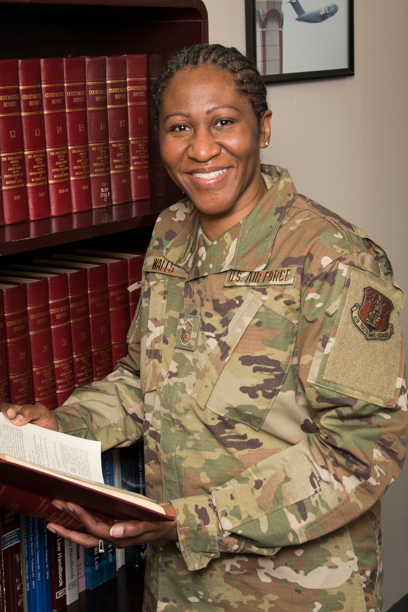 Master Sgt. Sonia Walls is a paralegal for the 167th Airlift Wing's legal office and the 167th Airlift Wing Airman Spotlight for February 2020.