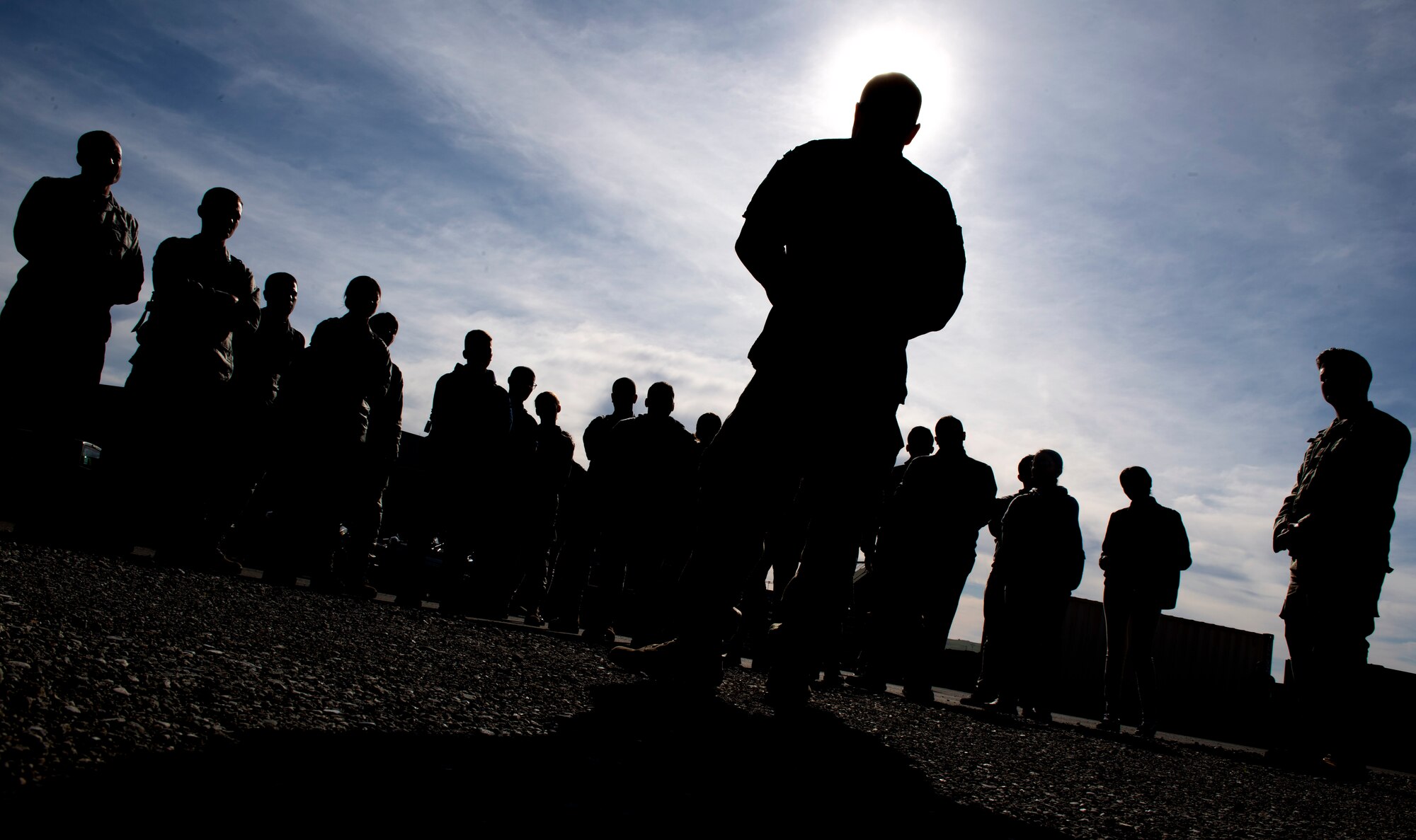 Airmen show and explain their jobs to cadets who traveled from Puerto Rico to better understand the operational Air Force.