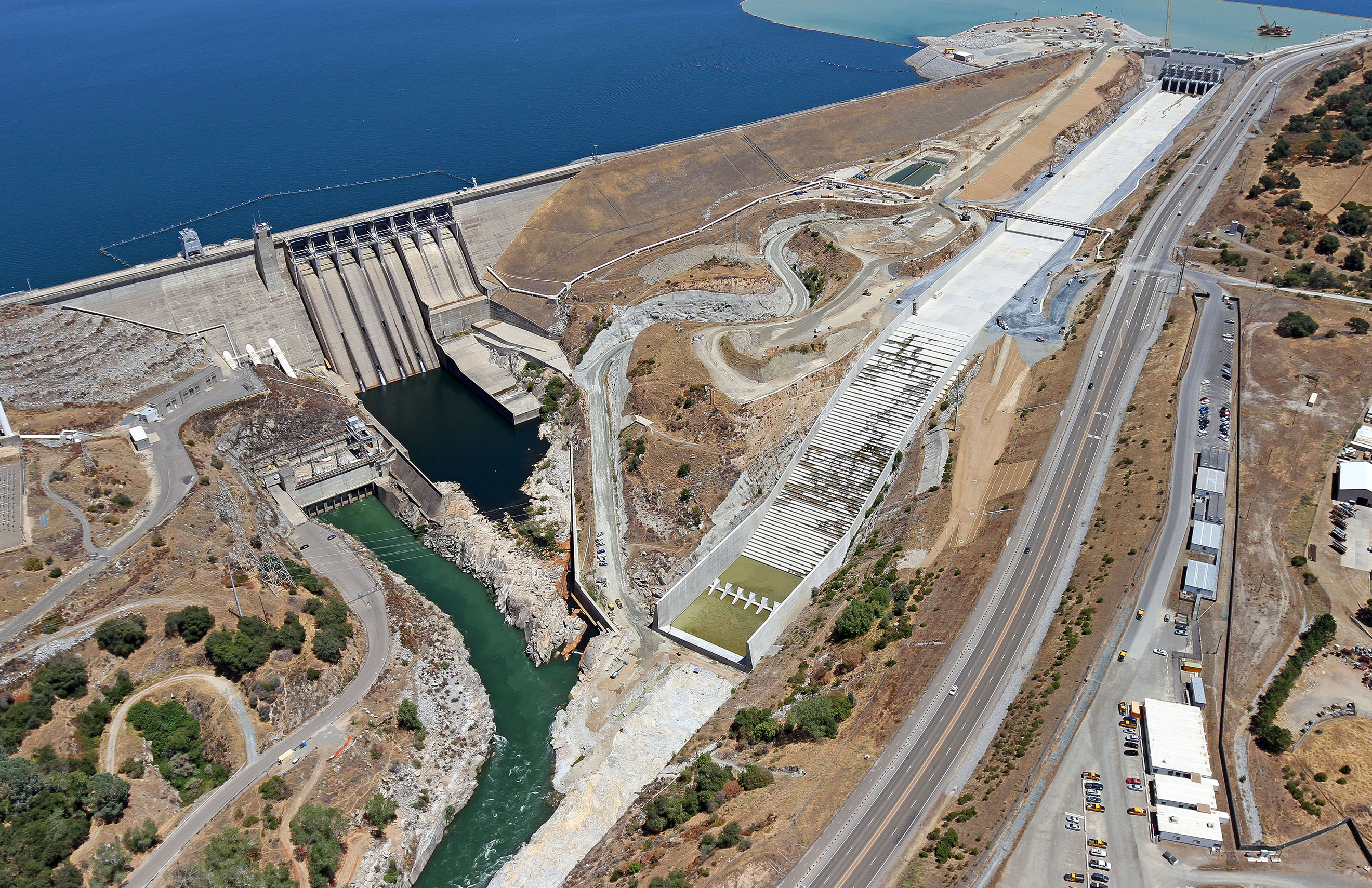 The Folsom Dam Auxiliary Spillway project is an approximately $900-million cooperative effort between the U.S. Army Corps of Engineers and the U.S. Department of the Interior, Bureau of Reclamation.
