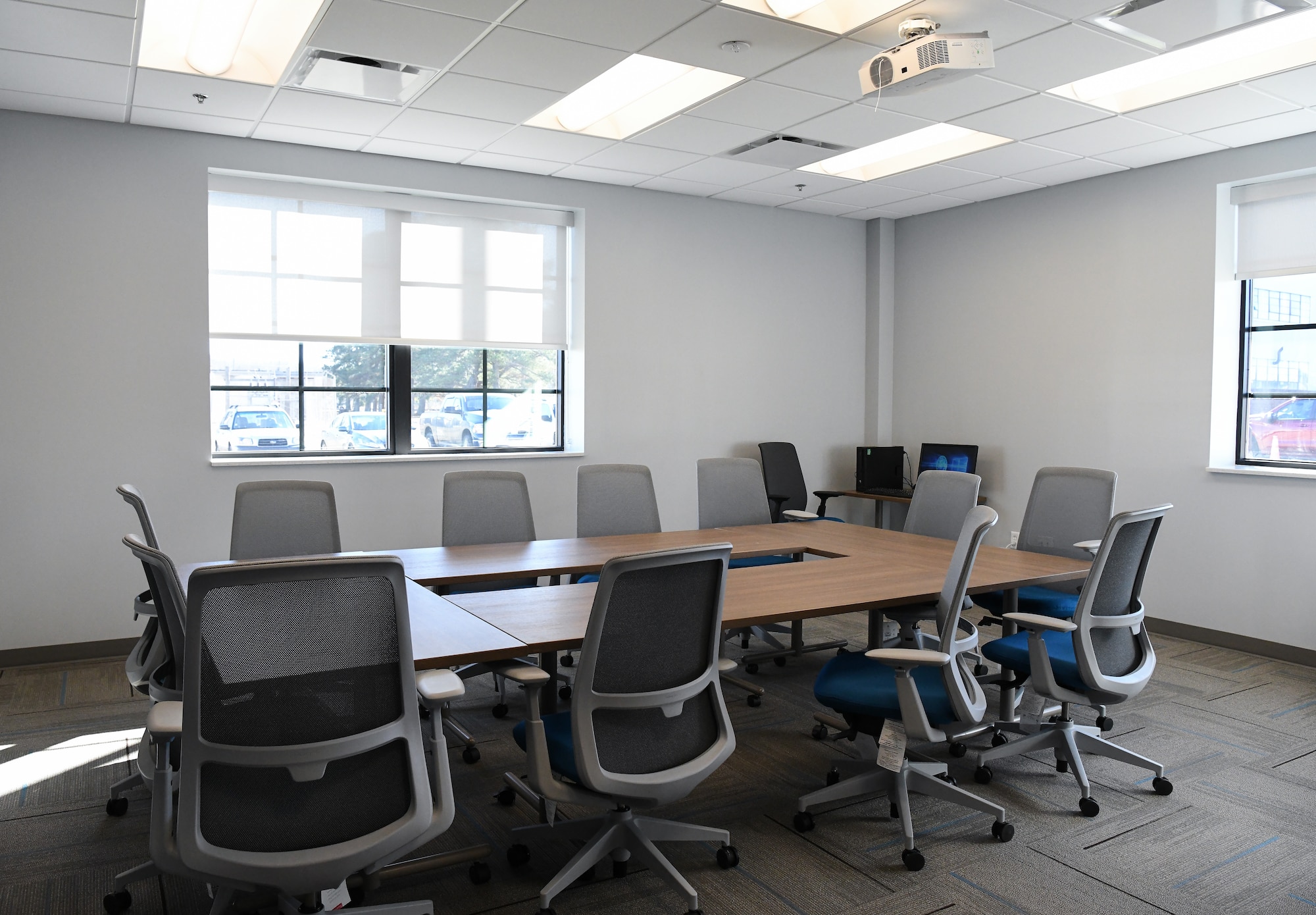 A conference room in the newly-renovated Civil Engineering, Operations and Maintenance Building at Arnold Air Force Base, Tenn., is shown in this photo Jan. 6. (U.S. Air Force photo by Jill Pickett)