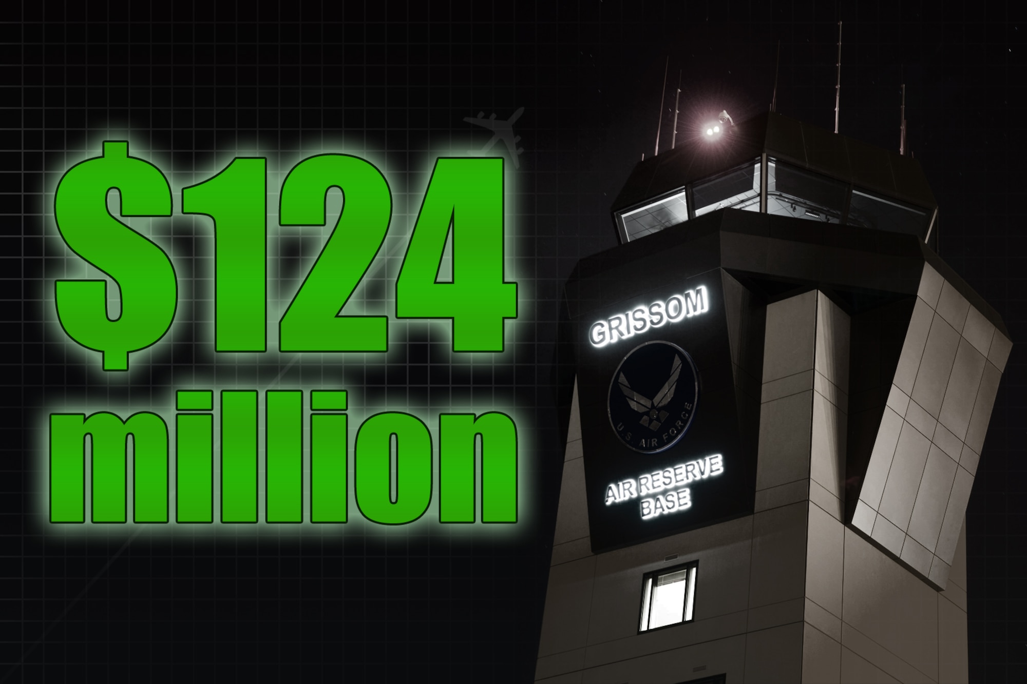 Grissom has been part of the Miami County community for nearly 78 years, and it continues to make a positive impact on the area. For fiscal year 2019, Grissom’s overall economic impact was nearly $124 million. (U.S. Air Force graphic/Master Sgt. Ben Mota)