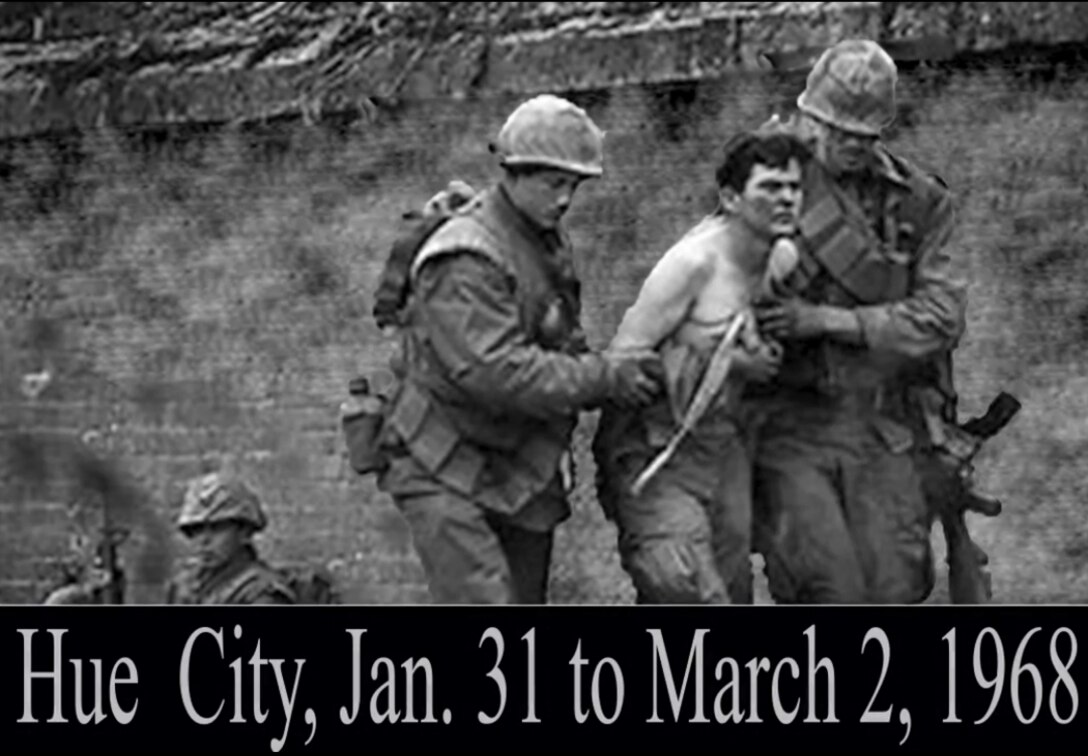 The Battle of Hue City began on 31 Jan. 1968. After the initial attack from the North Vietnamese Army on United States forces and their allies on 30 Jan. 1968, United States Marines began a 26 day battle in the city of Hue in central Vietnam.