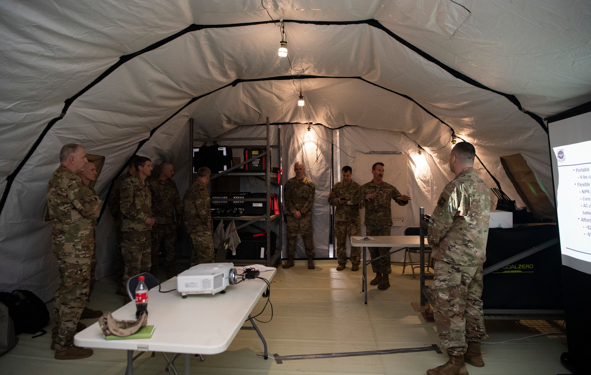 Air Force Expeditionary Center CC visits 726th AMS