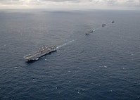 America ESG sails with USS Blue Ridge (LCC 19)