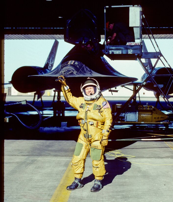 Col. Carpenter with SR-71