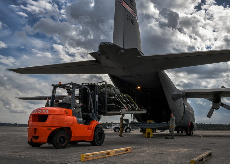 More than 100 Reserve Citizen Airmen from Youngstown Air Reserve Station and four C-130H Hercules aircraft assigned to the 757th Airlift Squadron traveled to Jacksonville JetPort at Cecil Airport in Jacksonville, Florida, Jan. 21-26, to carry out Operation Dumbo.