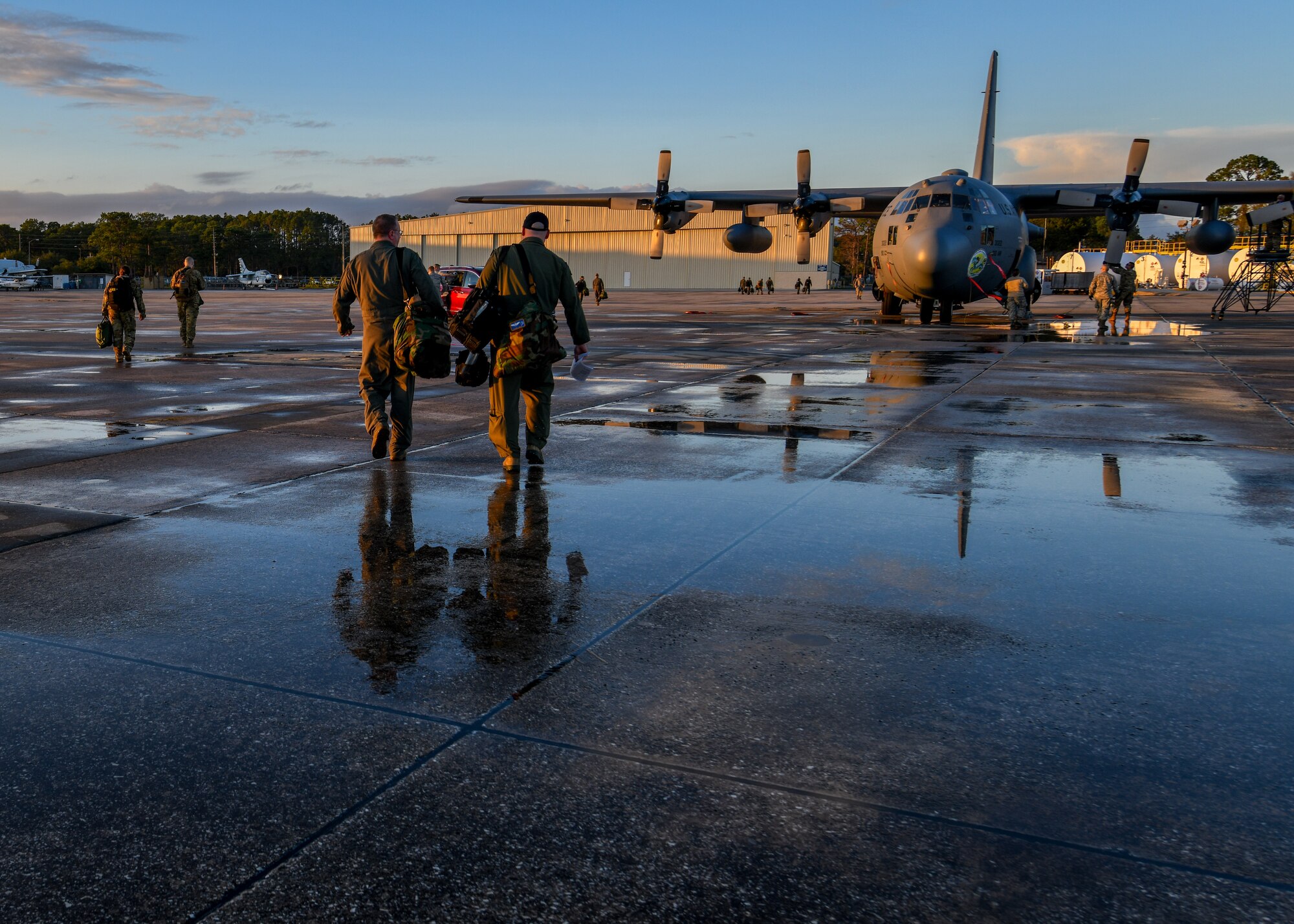 More than 100 Reserve Citizen Airmen from Youngstown Air Reserve Station and four C-130H Hercules aircraft assigned to the 757th Airlift Squadron traveled to Jacksonville JetPort at Cecil Airport in Jacksonville, Florida, Jan. 21-26, to carry out Operation Dumbo.