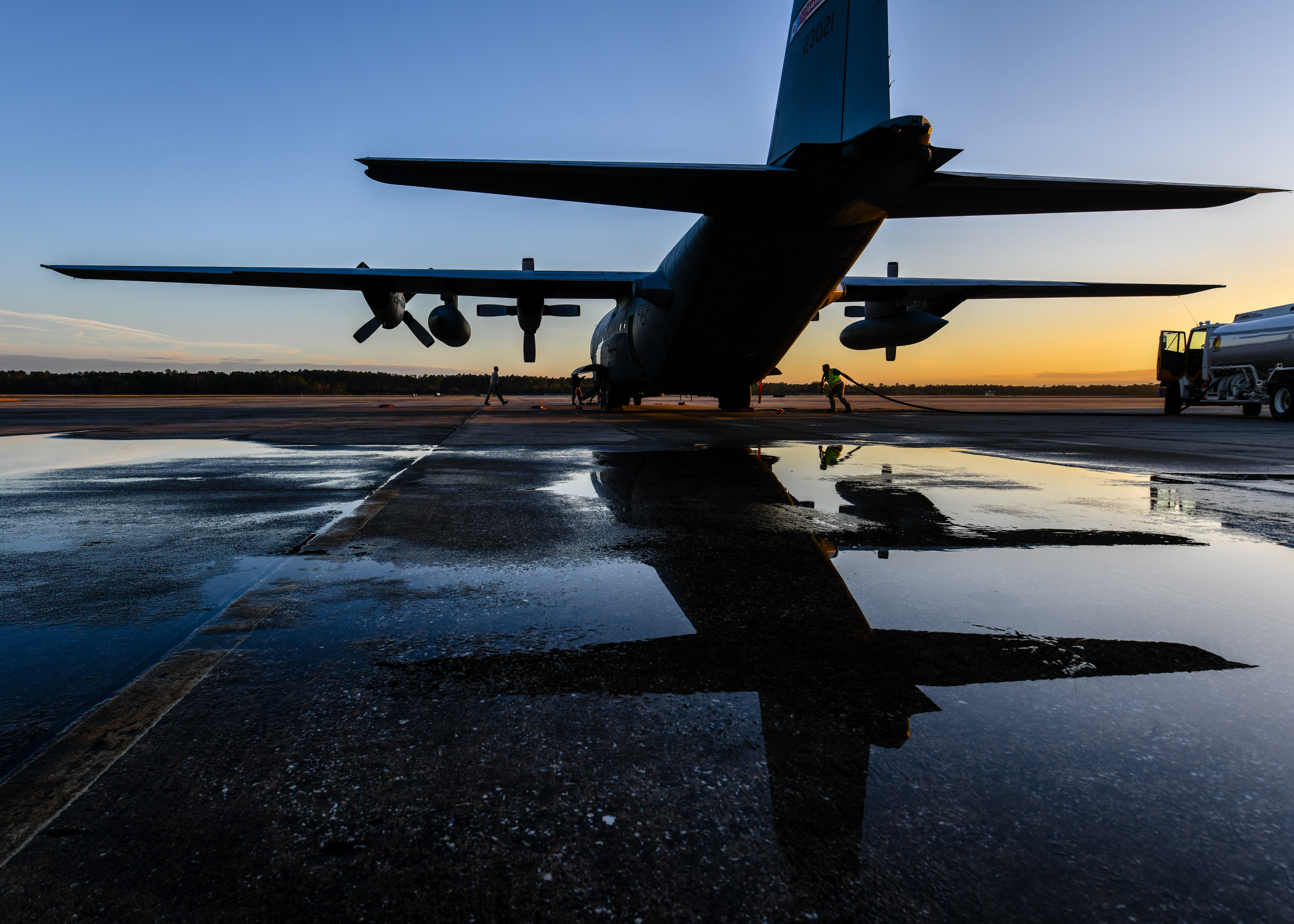 More than 100 Reserve Citizen Airmen from Youngstown Air Reserve Station and four C-130H Hercules aircraft assigned to the 757th Airlift Squadron traveled to Jacksonville JetPort at Cecil Airport in Jacksonville, Florida, Jan. 21-26, to carry out Operation Dumbo.