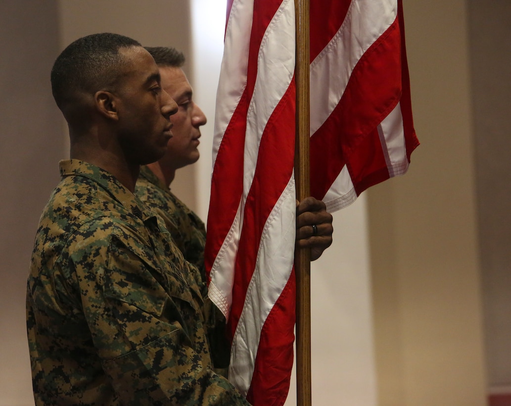 The Color Sergeant leads the official Color Guard Platoon at MBW at is responsible for training and preparing the Marines for future service in the operating forces.