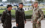 In preparation for this year’s PANAMAX multinational exercise and upcoming combined training, U.S. Army South hosted Brazilian army Maj. Gen. Marcos De Sá Affonso Da Costa, Brazilian director of training, and Maj. Gen. Josias Pedrotti Da Rosa, Brazilian army attaché to the United States, and their delegation at Army South headquarters, Joint Base San Antonio-Fort Sam Houston, Feb. 4. PANAMAX will be held at the Joint Readiness Training Center at Fort Polk, Louisiana, and in Sao Paulo, Brazil.