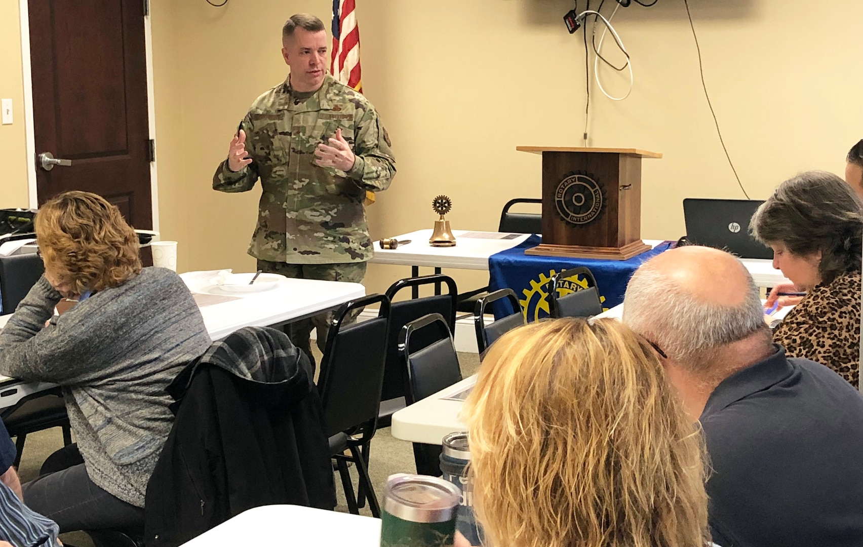 Aviation commander speaks to local Rotarians