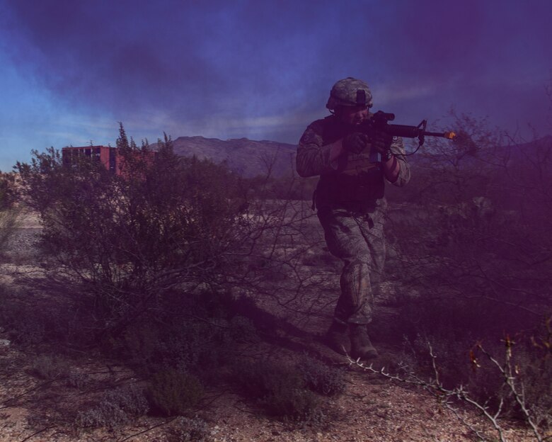 Airman does training
