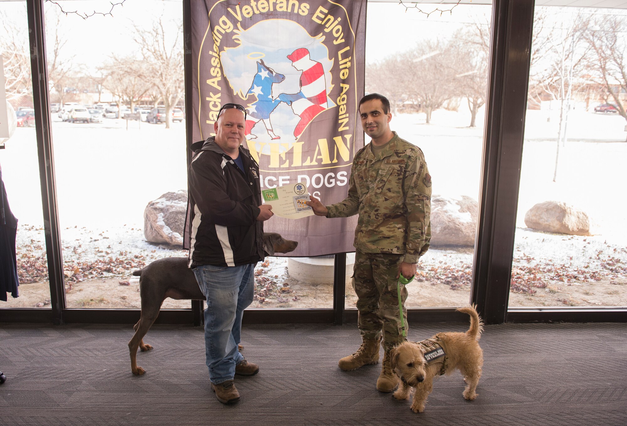 Rescue dogs help heal wounded warriors