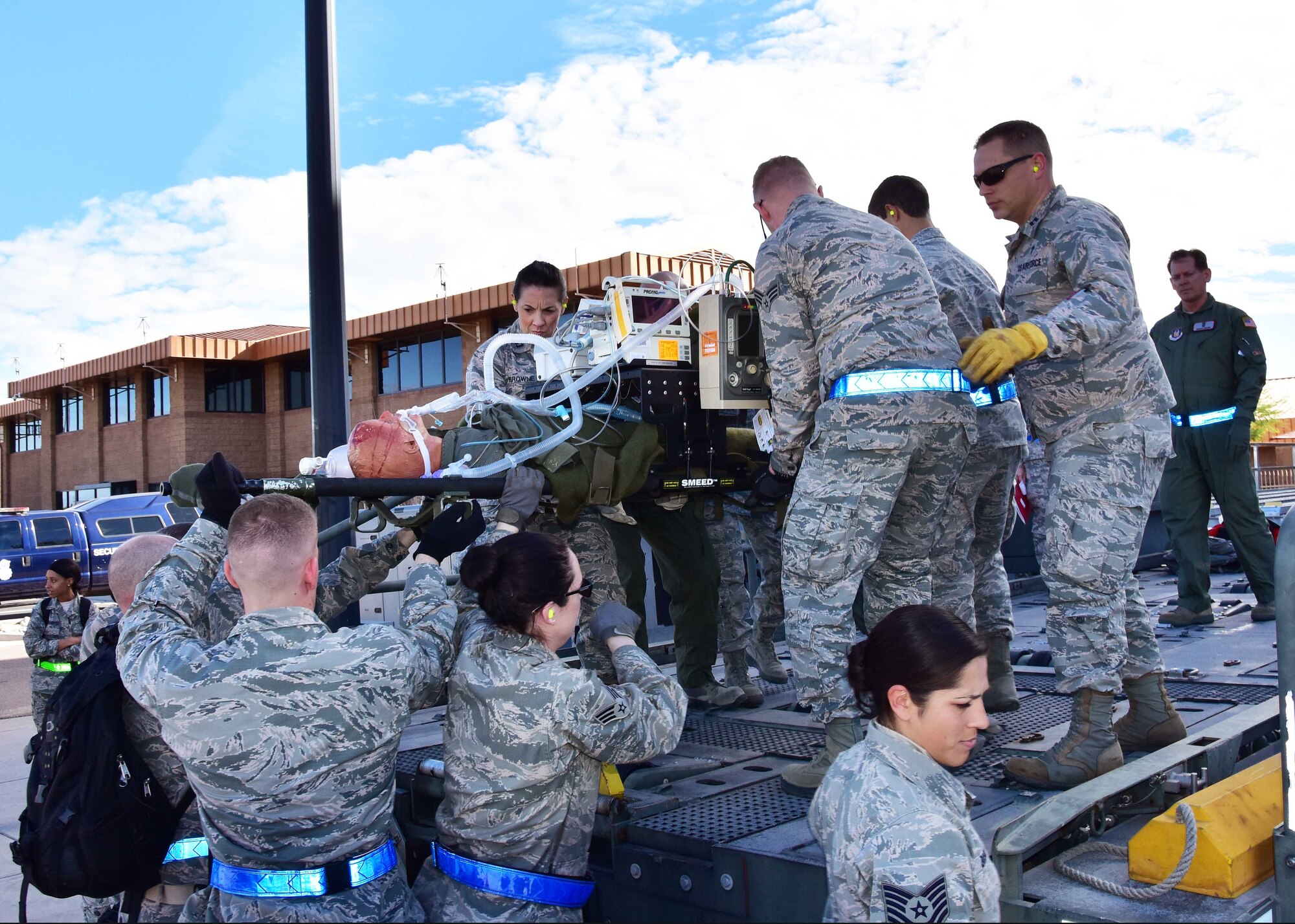 When the 944th was first established as a troop carrier group in 1963, they were without a medical squadron. It wasn’t until the 68th Aeromedical Evacuation Squadron was assigned to the group did they finally receive a proper medical unit.