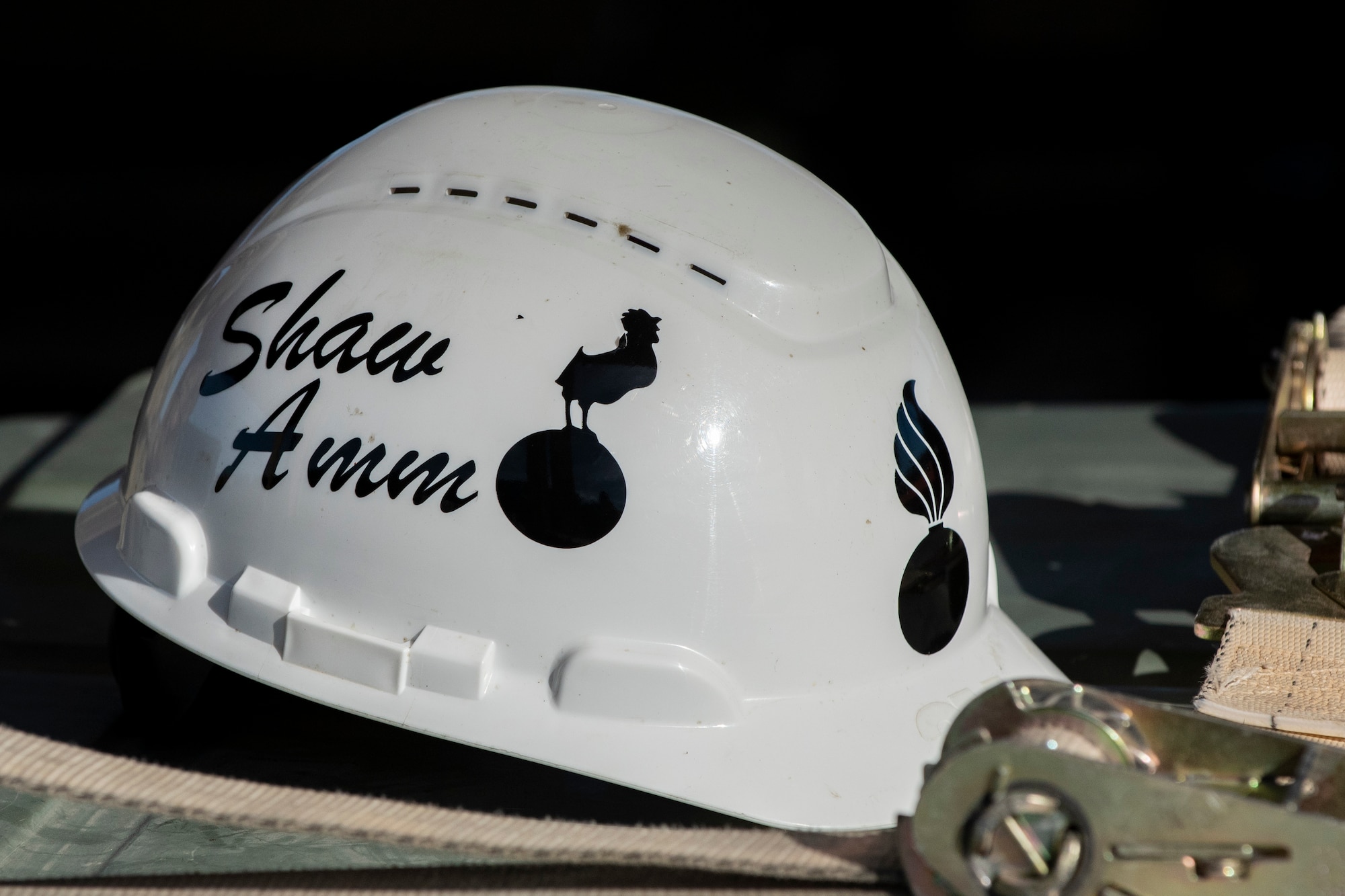 a picture of the helmet worn by the AFCOCOMP team.
