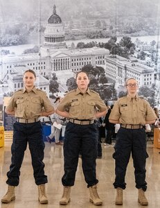 Cadets with Class 54 of the West Virginia Mountaineer ChalleNGe Academy (MCA) visit the West Virginia State Capitol in Charleston, W.Va., January 29, 2020.