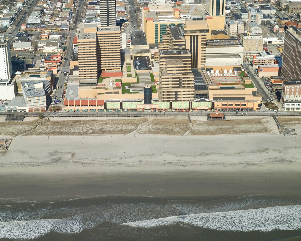The Absecon Island project features include a dune and berm system that is designed to reduce the risk of storm damages to infrastructure and property.
