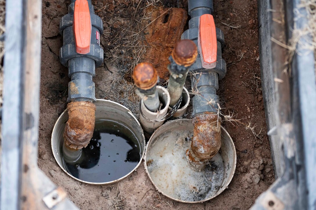 Altus AFB uses bio wall to filter groundwater.