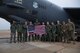 Karl Malone, NBA Hall of Famer, and Barksdale Airmen stand in front of a B-52H Stratofortress prior to a training flight at Barksdale Air Force Base, La., Feb. 5, 2020. This was Malon’es first time flying in a B-52. (U.S. Air Force photo by Airman 1st Class Jacob B. Wrightsman)