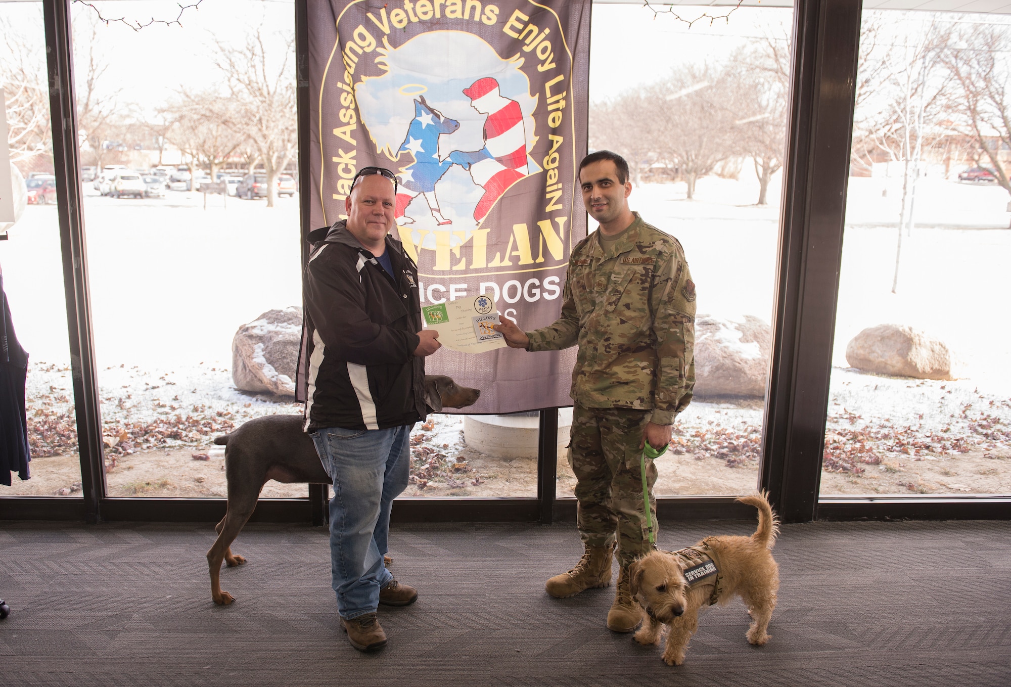 Rescue dogs help heal wounded warriors