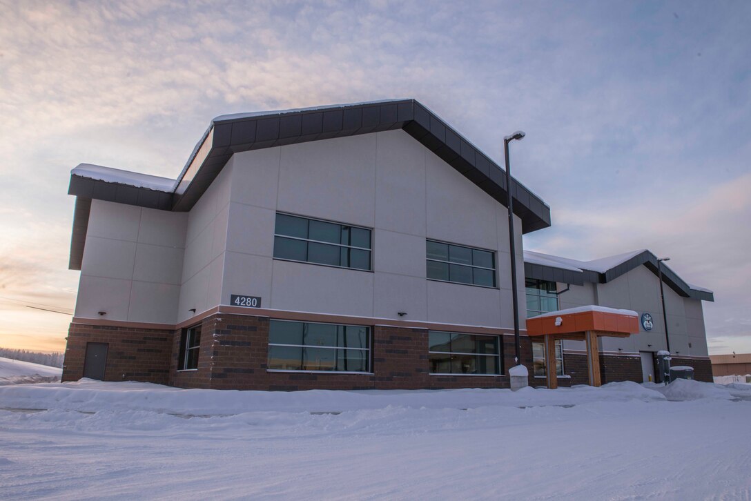 The field training detachment (FTD) building at Eielson Air Force Base, Alaska, Jan. 29, 2020.