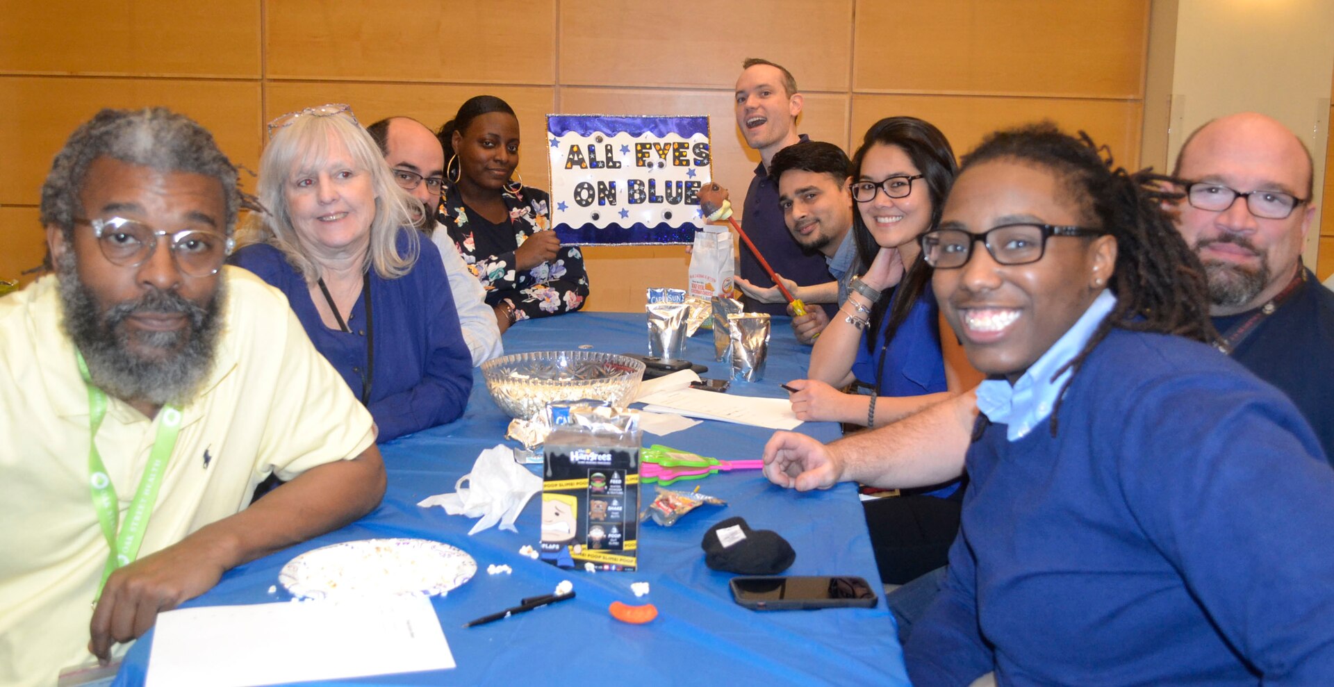 An Industrial Hardware team poses for a photo during a trivia-based event Feb. 5, 2020, at DLA Troop Support in Philadelphia.