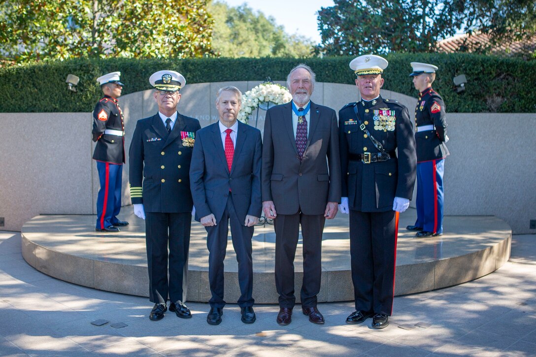 Pendleton Marines participate in honoring President Reagan