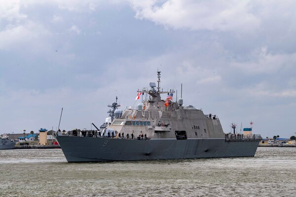 USS Little Rock (LCS 9) departs Mayport, Fla.