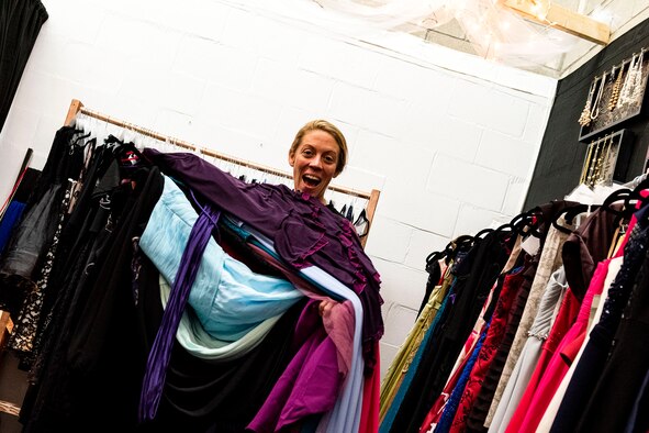 A photo of a spouse posing for a photo.