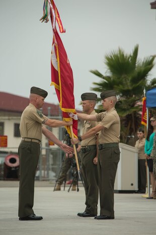 CLB-5 Change of Command from LtCol James to LtCol Soto Jr.