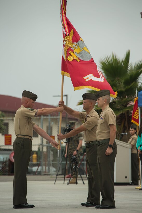 CLB-5 Change of Command from LtCol James to LtCol Soto Jr.