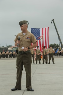 CLB-5 Change of Command from LtCol. James to LtCol. Soto Jr.