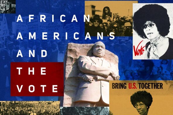 A graphic of several notable African American leaders.