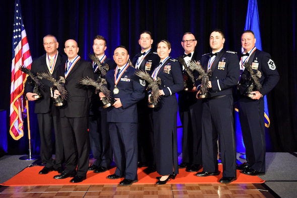 Members of the 944th Fighter Wing put on their best attire to honor the outstanding achievements of the hardest working and most dedicated Airmen during the 2019 944th FW Annual Awards banquet, Feb. 8, at the Wigwam Resort.