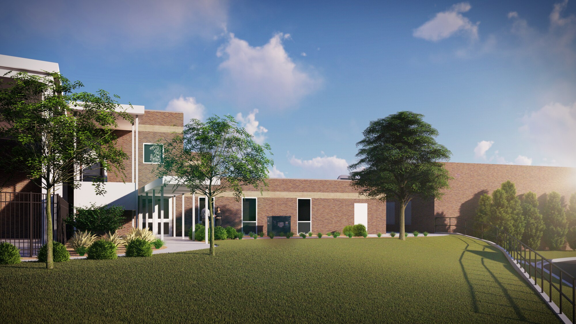 Artist's rendering of the modified Small Air Terminal that will allow Space Available Travel starting Summer of 2021.