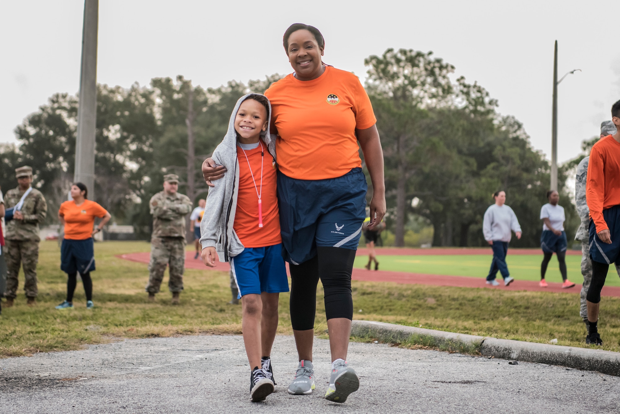 Team MacDill members paid tribute to Maj. Raymond Estelle, a former 6th Communications Squadron chief of maintenance, by participating in the 6th annual 5K run and weightlifting competition here, Jan. 31, 2020.