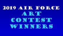 Cover photo to announce the winners of the 2019 Air Force Art Contest.