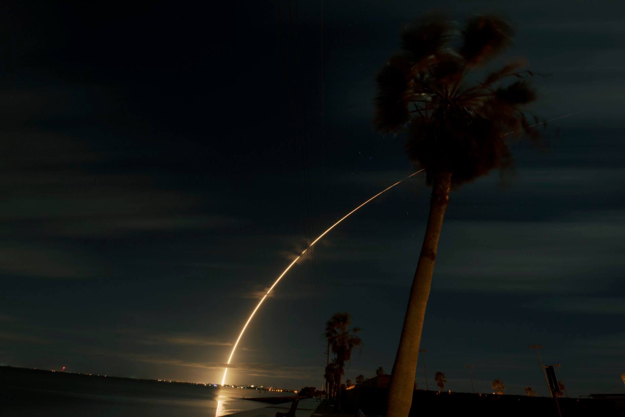 United Launch Alliance's Atlas V rocket carries the Solar Orbiter into space as it launches on Feb. 9, 2020, at Cape Canaveral Air Force Station, Fla. The Solar Orbiter is a Sun-observing satellite which is intended to perform measurements of the inner heliosphere and perform close observations of the polar regions of the Sun. (U.S. Air Force photo by Airman 1st Class Zoe Thacker)