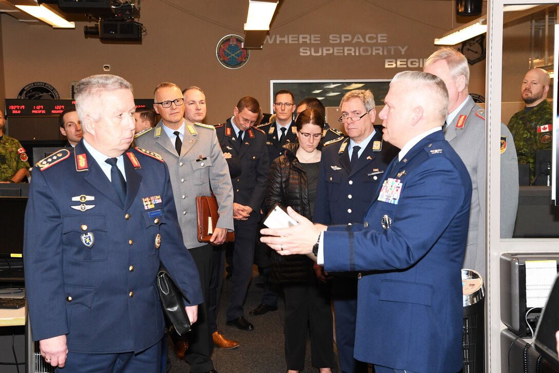 Photo of German delegation visit to Vandenberg