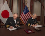 U.S. Navy, Japan Maritime Self Defense Force Sign Logistics Interoperability Framework