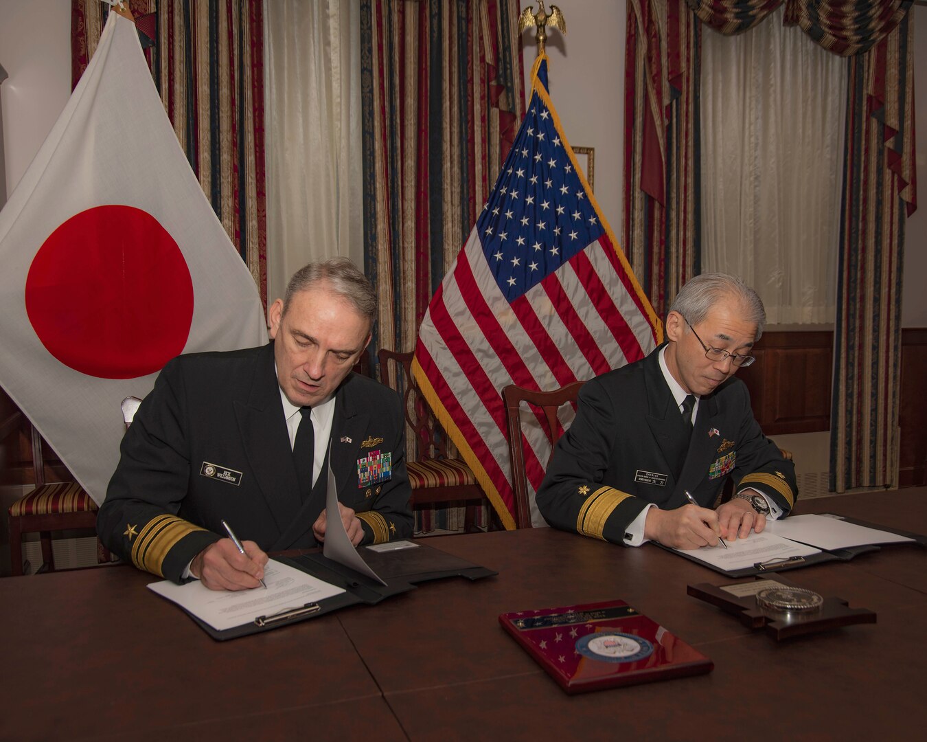 U.S. Navy, Japan Maritime Self Defense Force Sign Logistics Interoperability Framework