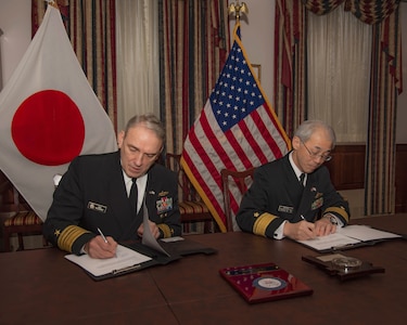 U.S. Navy, Japan Maritime Self Defense Force Sign Logistics Interoperability Framework