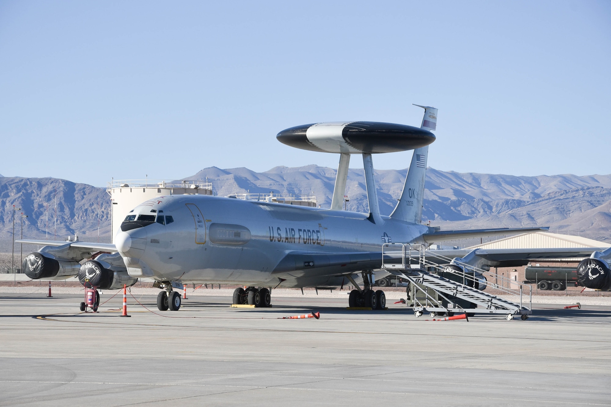 Capt. Preston Radford, an Airborne Warning and Control System instructor pilot with the 960th Airborne Air Control Squadron based out of Tinker Air Force Base, made history during RED FLAG 20-1 when he was selected to serve as mission commander. While RED FLAG has been operating out of Nellis AFB quarterly since 1975, this marks the third time in the exercise’s history that an AWACS pilot has been selected to serve as mission commander.