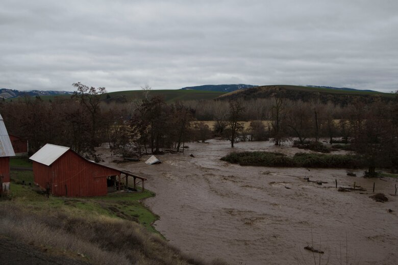 Flooding in residential area off Mill Creek Rd.