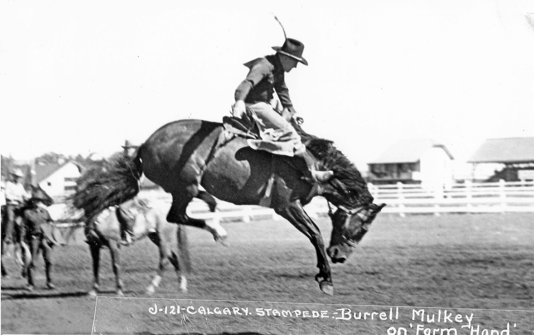 Burel Mulkey Rides Horse "Farm Hand"