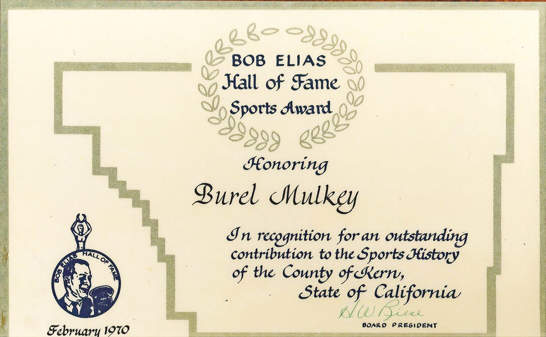 Burel Mulkey Sports Award 1970