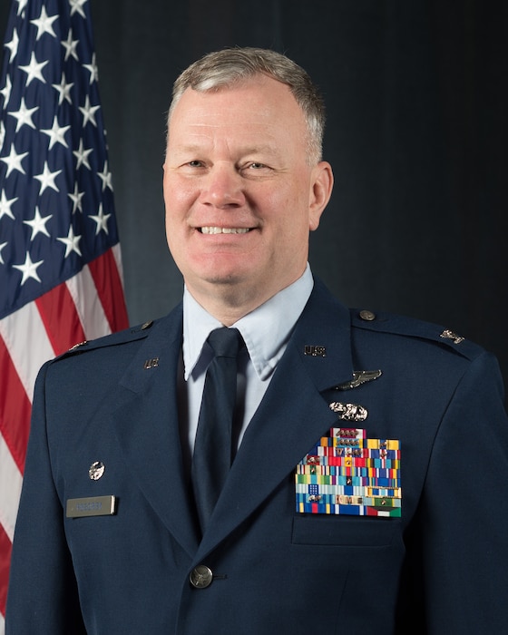 Official portrait of U.S. Air Force Col. John Pogorek, 157th Air Refueling Wing commander, New Hampshire Air National Guard, Pease Air National Guard Base, N.H., Feb. 10, 2020. (U.S. Air National Guard photo by Tech. Sgt. Aaron Vezeau)