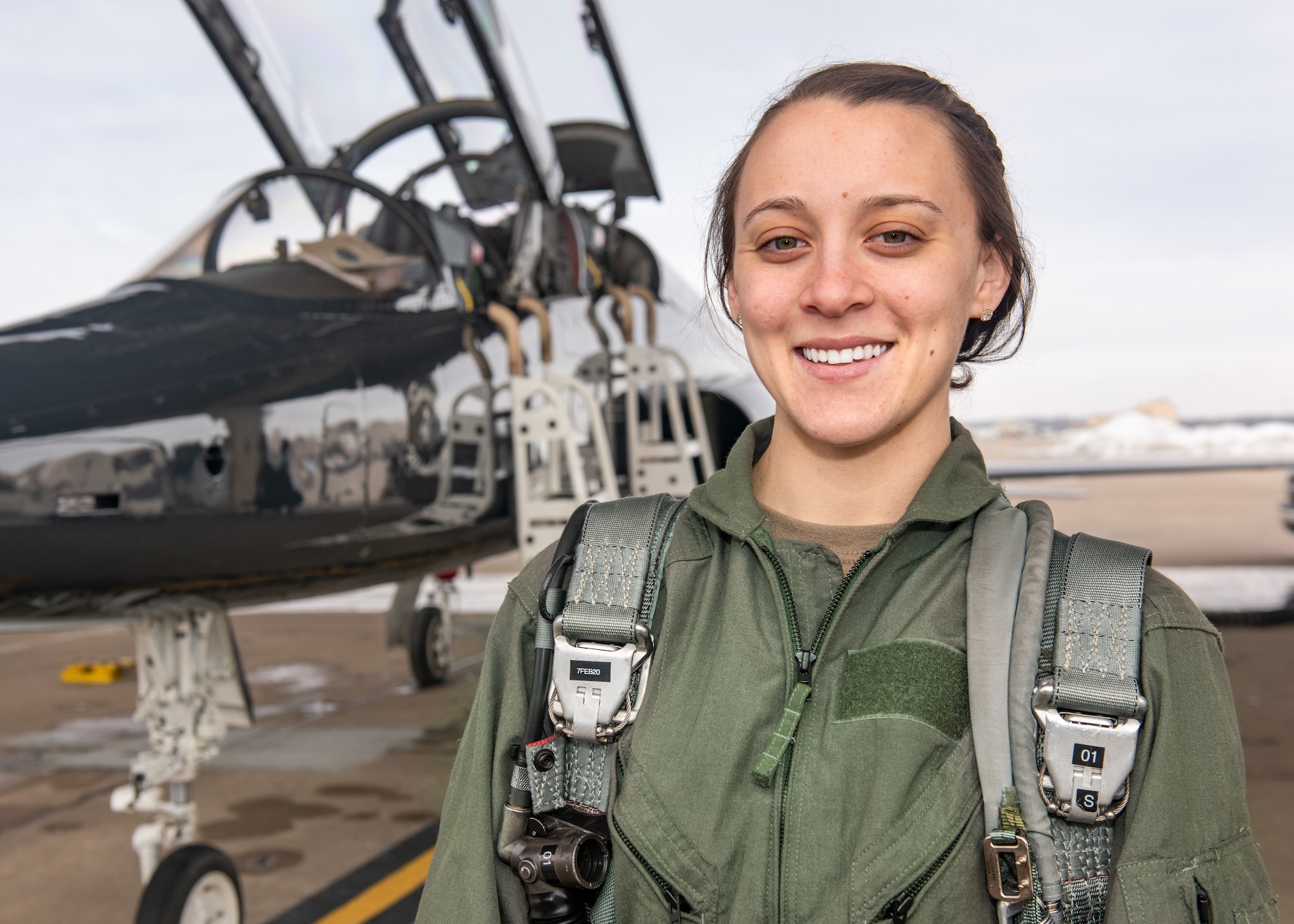 Senior Airman Riley Fulton receives incentive flight.