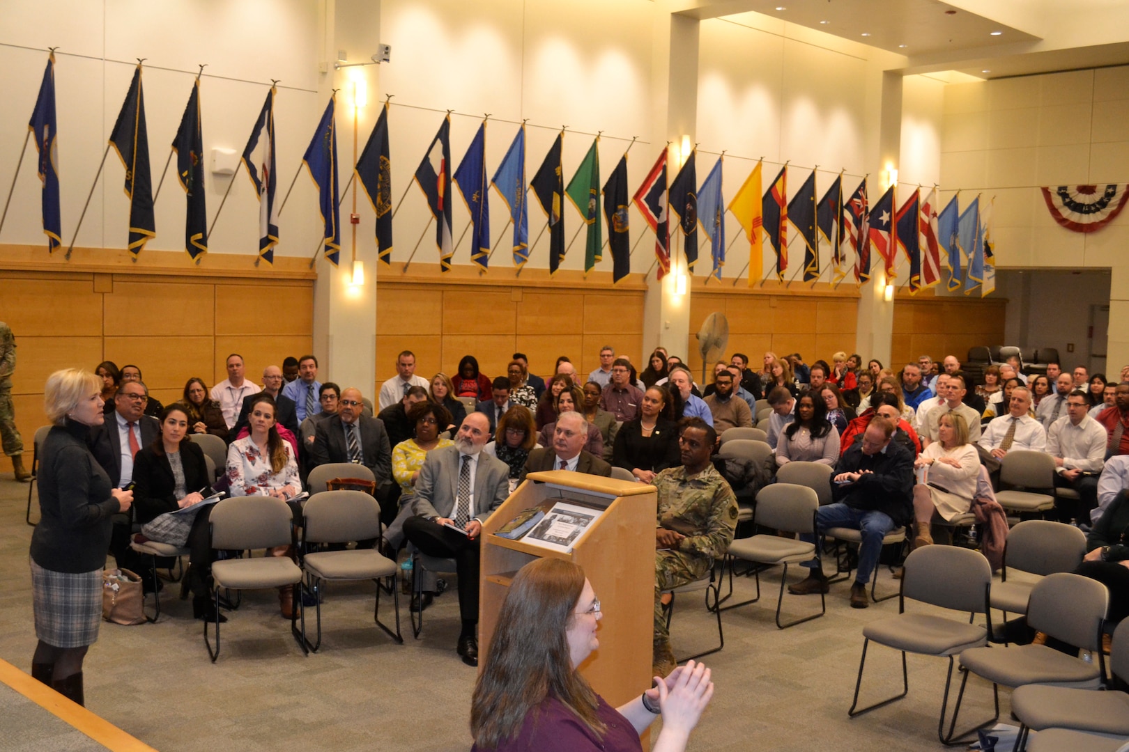 Visitor address DLA Troop Support supervisors.