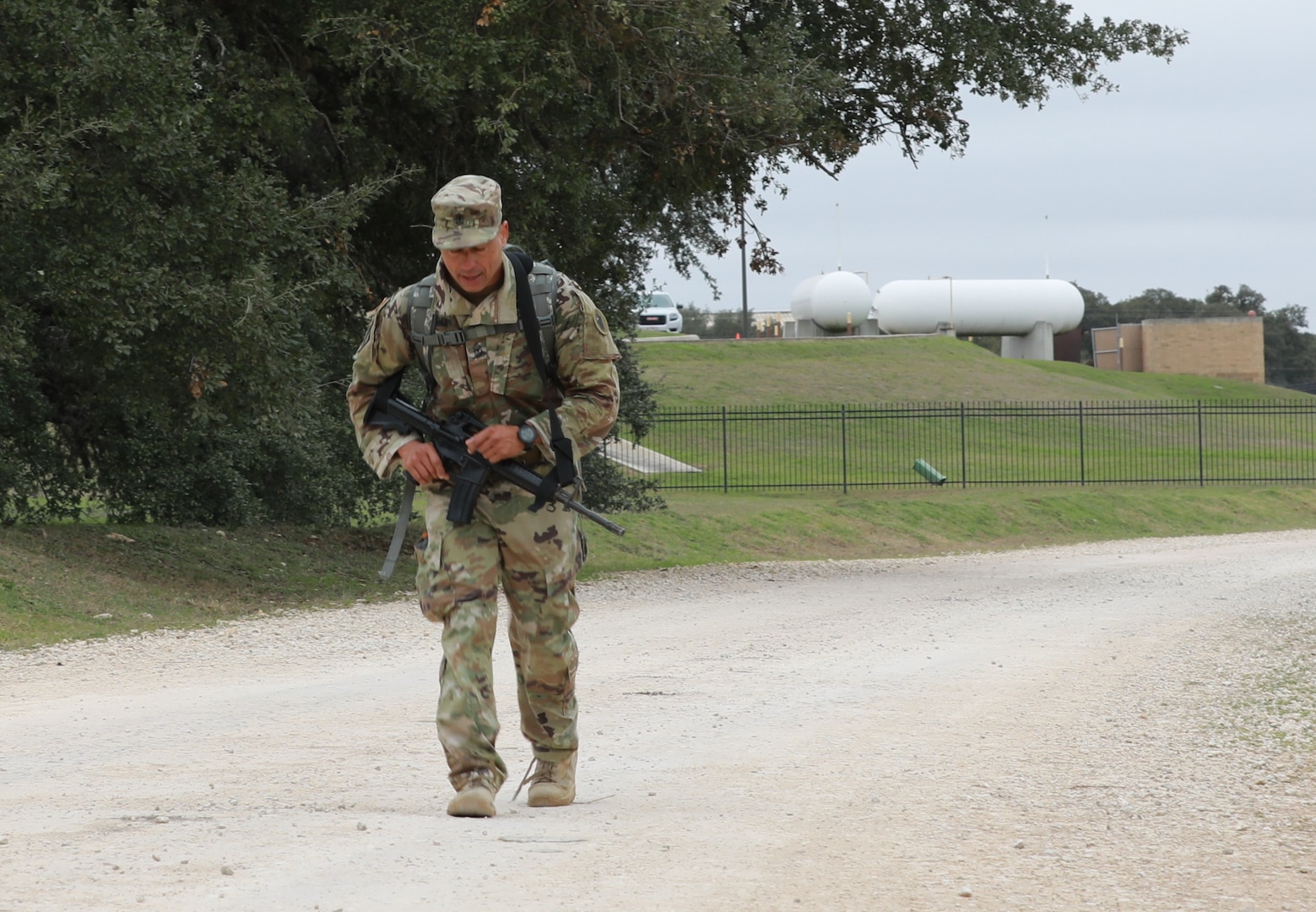 Soldier running